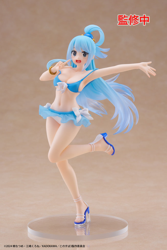 PREORDER KonoSuba Gods Blessing on this Wonderful World! 3 Coreful Figure Aqua Swimwear Version