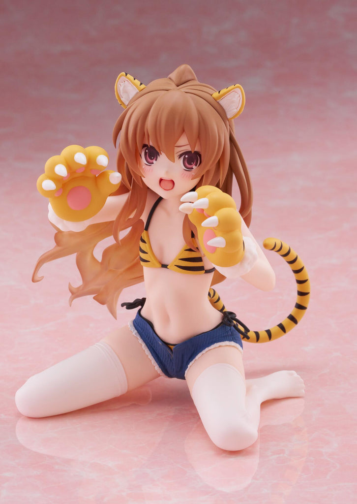PREORDER Toradora! Desktop Cute Figure Taiga Aisaka (Tiger Costume Swimwear Version)