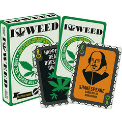 Playing Cards I Heart Weed