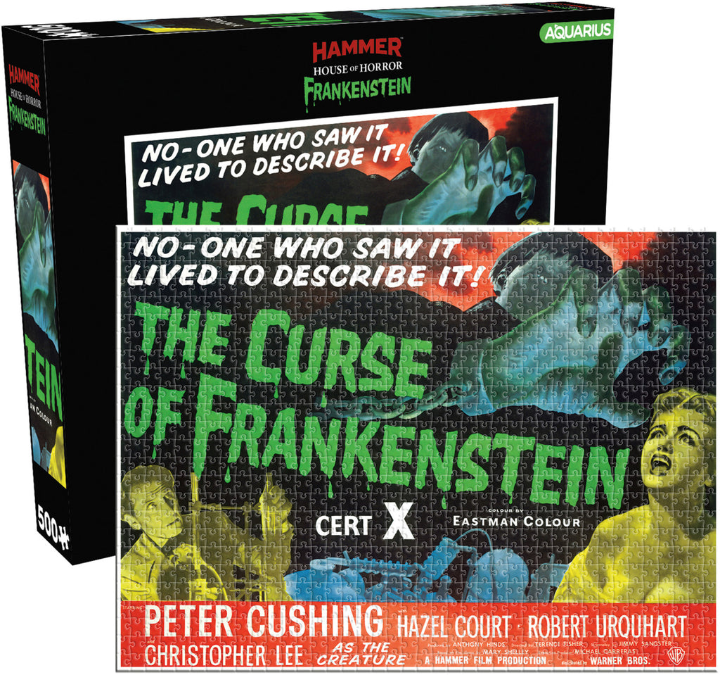 PREORDER Aquarius Puzzle Hammer House of Horrors Frankenstein Puzzle 500 pieces