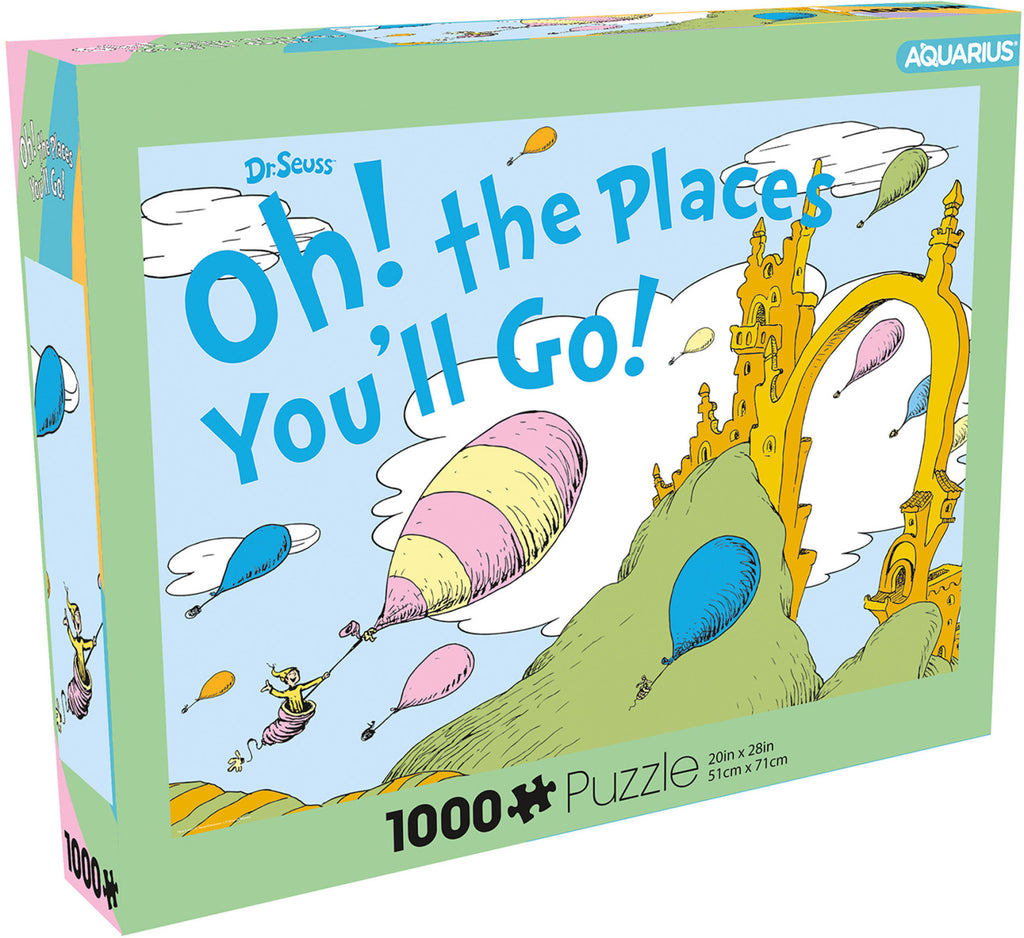 PREORDER Aquarius Puzzle Oh the Places You'll Go! Balloon Puzzle 1000 pieces