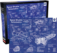 PREORDER Aquarius Puzzle NASA Space Shuttle Schematics Puzzle 500 pieces