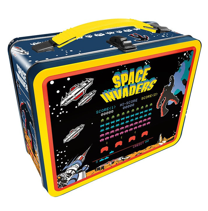 PREORDER Tin Carry All Fun Lunch Box Space Invaders