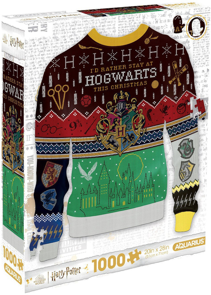 PREORDER Aquarius Puzzle Harry Potter Ugly Sweater Shaped Puzzle 1000 pieces