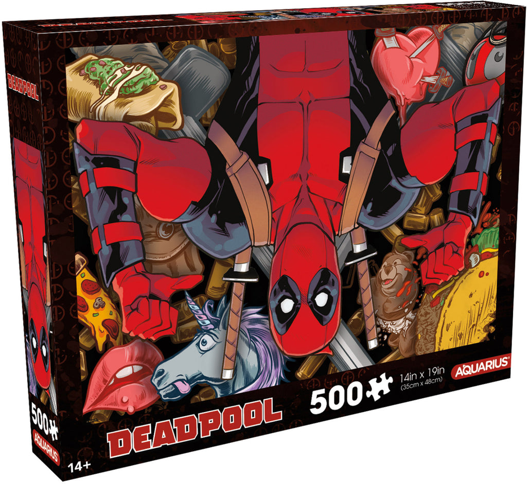 PREORDER Aquarius Puzzle Marvel Deadpool Collage Puzzle 500 pieces