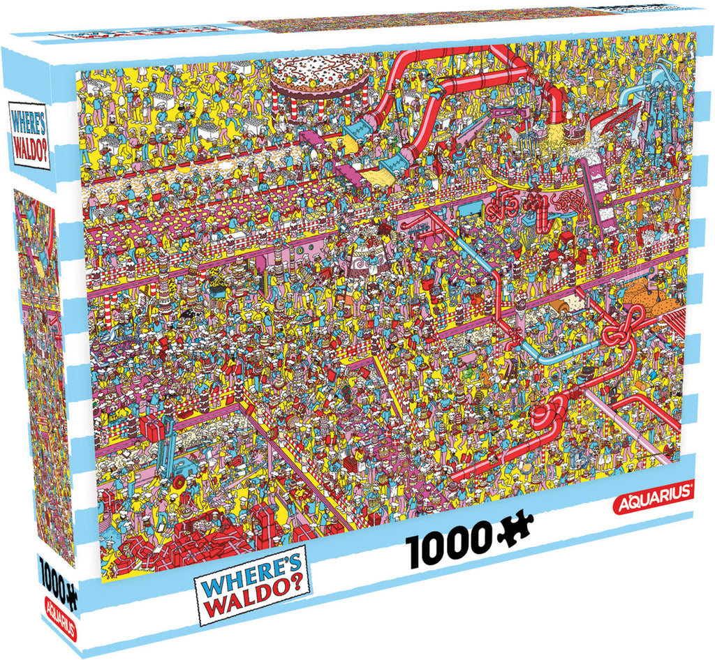 PREORDER Aquarius Puzzle Wheres Waldo Cake Factory Puzzle 1000 pieces