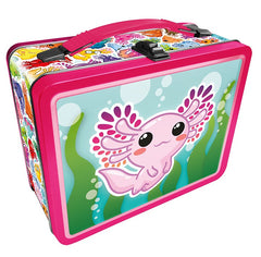 PREORDER Tin Carry All Fun Lunch Box Axolotl