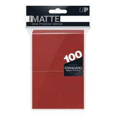 Ultra Pro: PRO-Matte 100ct Standard Deck Protector sleeves: Red