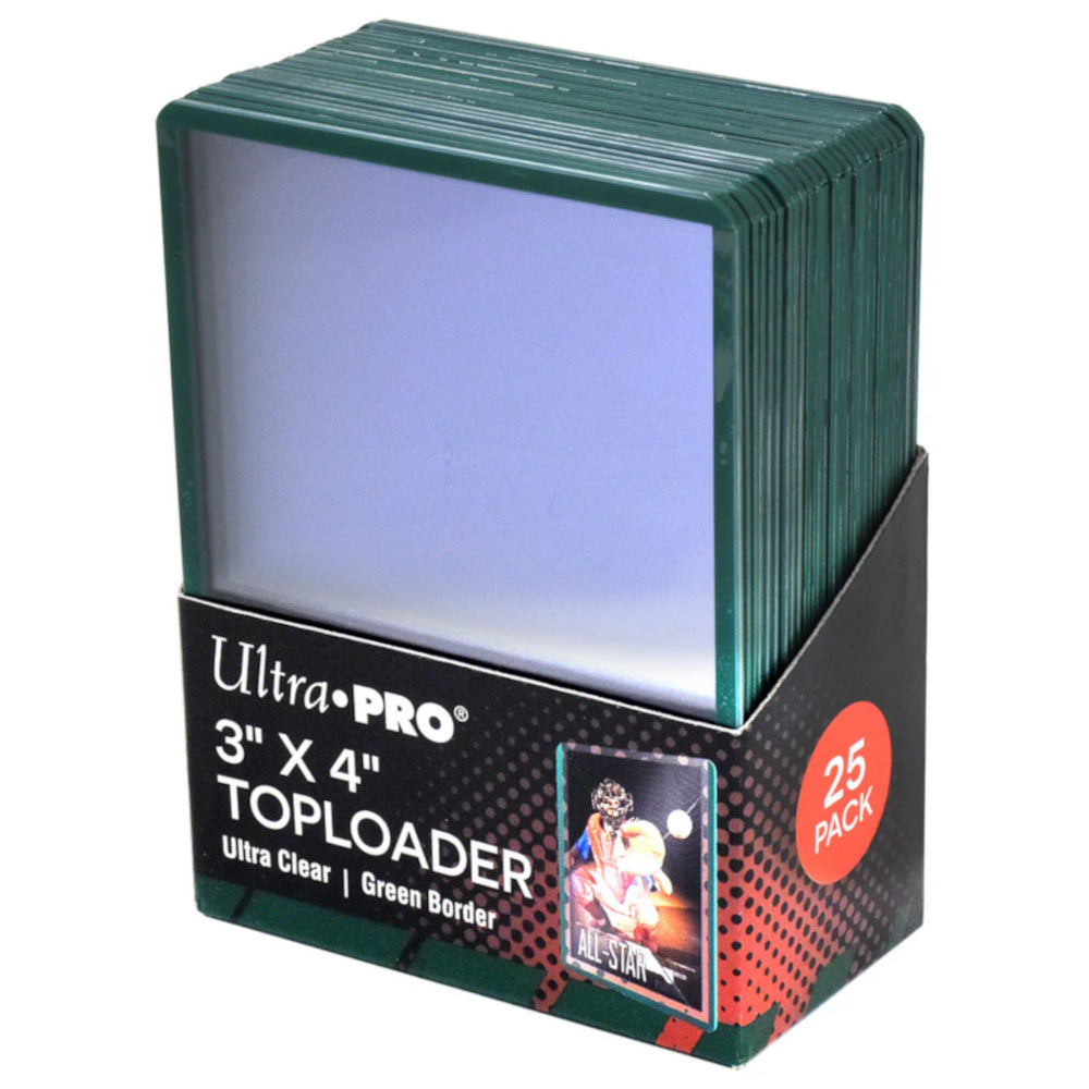 Ultra Pro: 3 X 4 Green Border Toploader 25ct