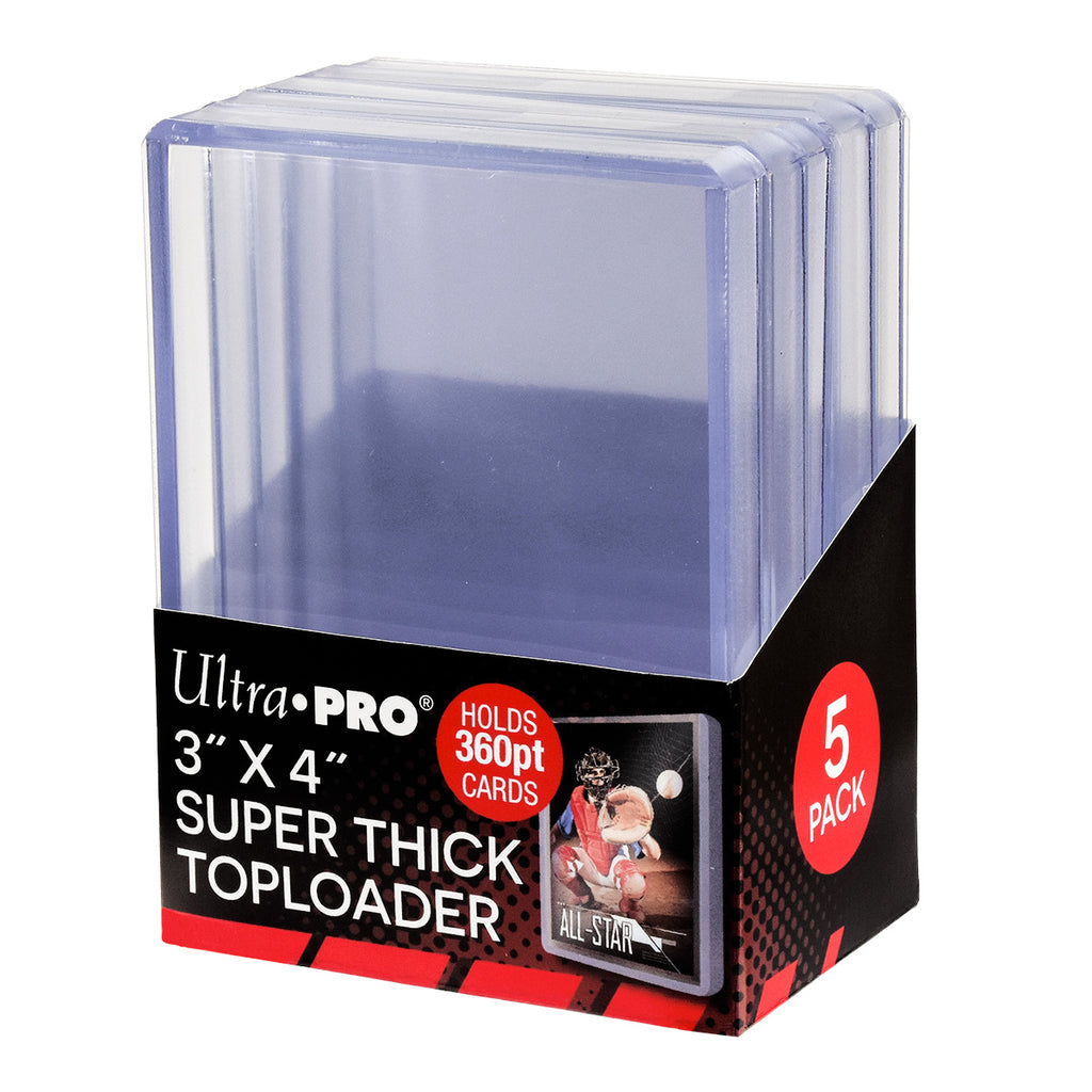 Ultra Pro: 3 x 4 Super Thick 360PT Toploader 5ct
