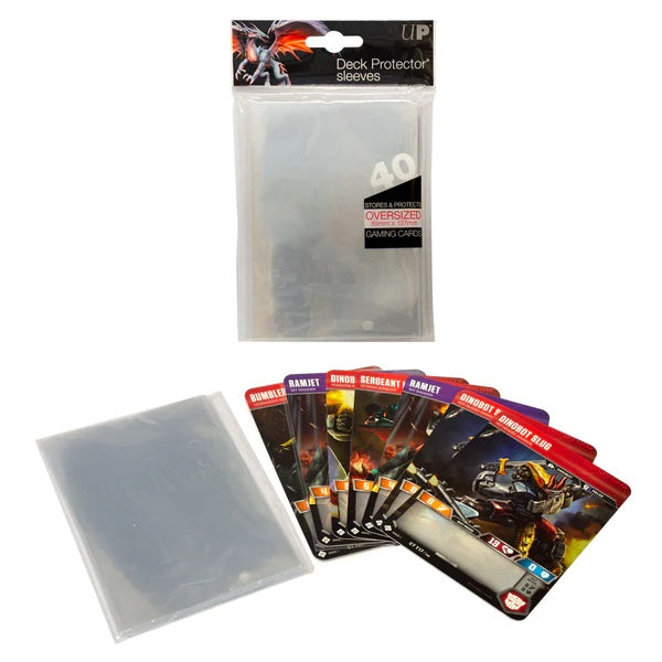 Ultra Pro: Oversized Clear Top Loading Deck Protector Sleeves 40ct