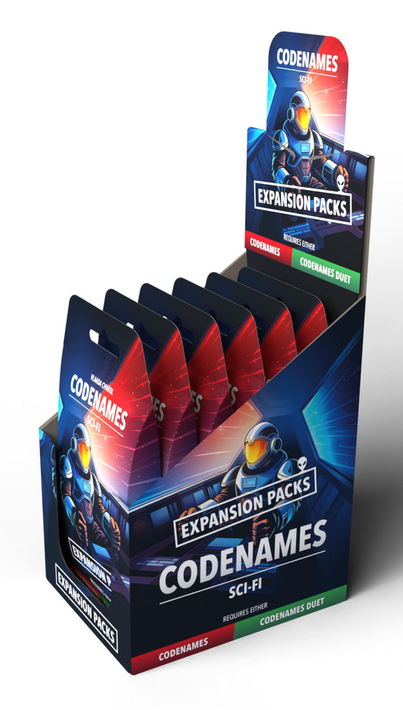 PREORDER Codenames SCI-FI - Expansion Pack DISPLAY (includes 6x packs)