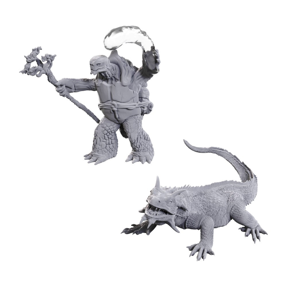 PREORDER D&D Nolzurs Marvelous Miniatures: Tortle Druid & Wild Shape Giant Lizard