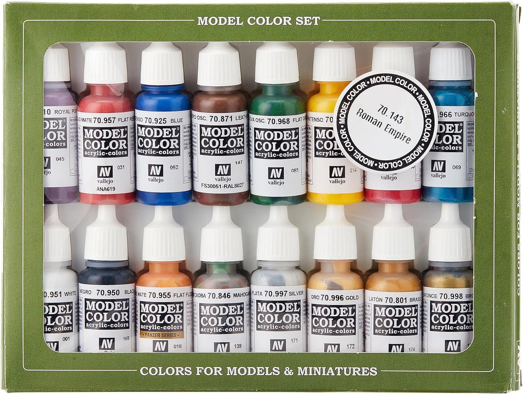 Vallejo Model Colour Imperial Roman 16 Colour Acrylic Paint Set [70143]