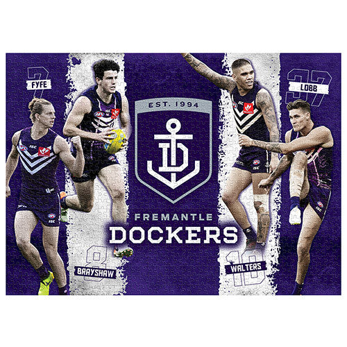 AFL Puzzle Fremantle Dockers 4 Player Puzzle 1000 pieces