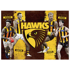 AFL Puzzle Hawthorn Hawks 4 Player Puzzle 1000 pieces