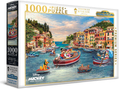 Harlington Thomas Kinkade Puzzle Disney Mickey and Minnie in Italy 1000 Pieces