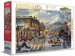 Harlington Thomas Kinkade PQ - Mickey & Minnie Candy Cane Express 1000 Piece Puzzle