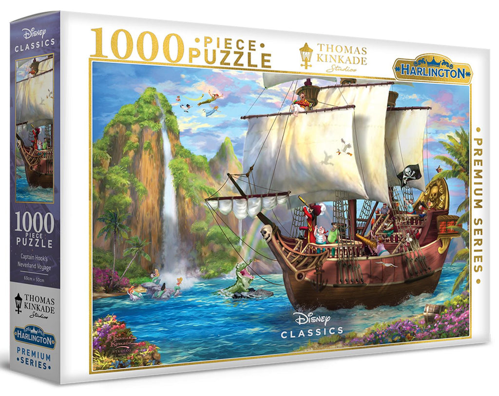 Harlington Thomas Kinkade PQ - Captain Hooks Neverland Voyage 1000 Piece Puzzle