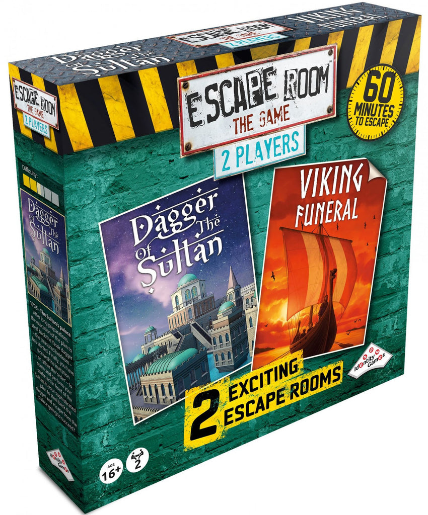 Escape Room The Game 2 Players - Dagger Of The Sultan and Viking Funeral