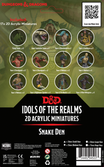 D&D Idols of the Realms Scales & Tails Snake Den 2D Set