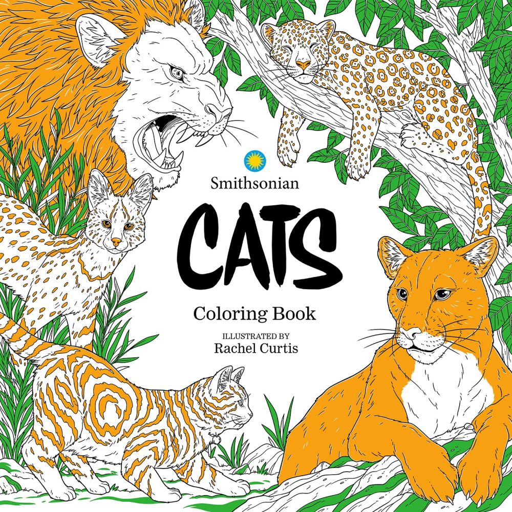 PREORDER Cats: A Smithsonian Coloring Book