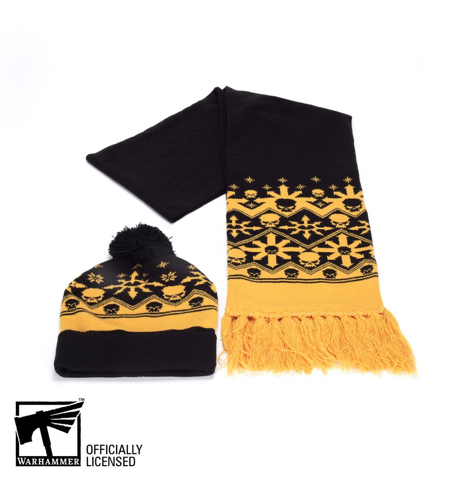 PREORDER Warhammer 40000: Black Legion Hat & Scarf in Gift Box
