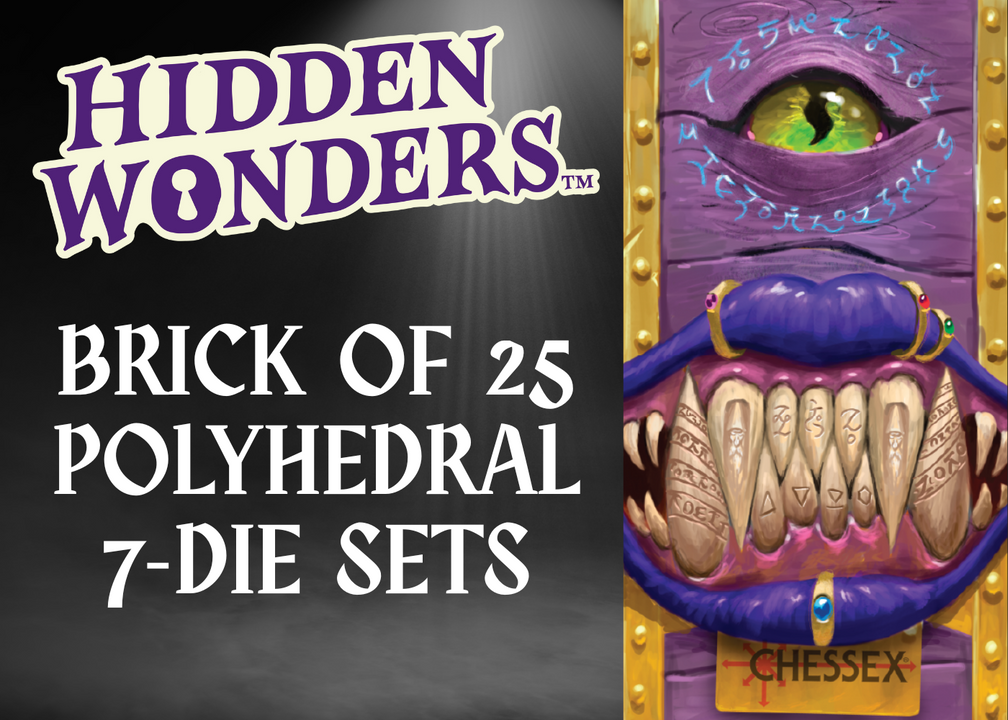 Hidden Wonders Brick of 25 Assorted 7-Die Polyhedral Sets