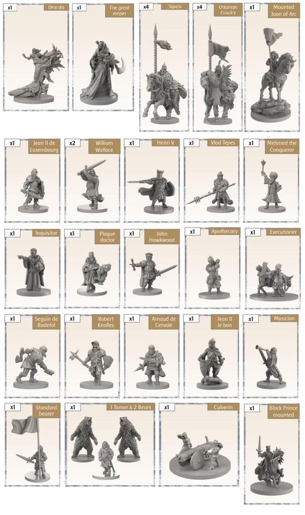 Time of Legends Joan of Arc 1.5 Reliquary 1. Extra Miniatures