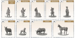 Time of Legends Joan of Arc Village 2. Extra Miniatures
