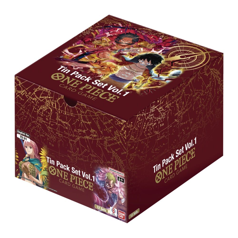 One Piece Card Game: Tin Pack Set Display – Vol. 1 [TS-01]