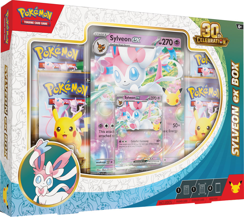 PREORDER Pokemon TCG: 30th Celebration Sylveon ex Box / Greninja ex Box