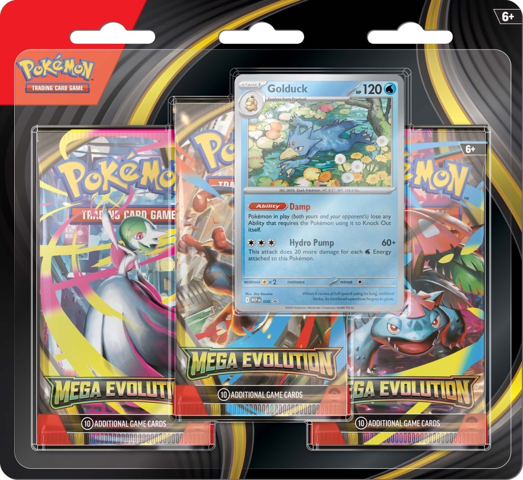 PREORDER POKEMON TCG Mega Evolution Three Booster Blister