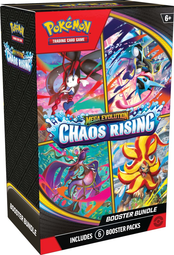 PREORDER Pokemon TCG: Mega Evolution Chaos Rising Booster Bundle ...