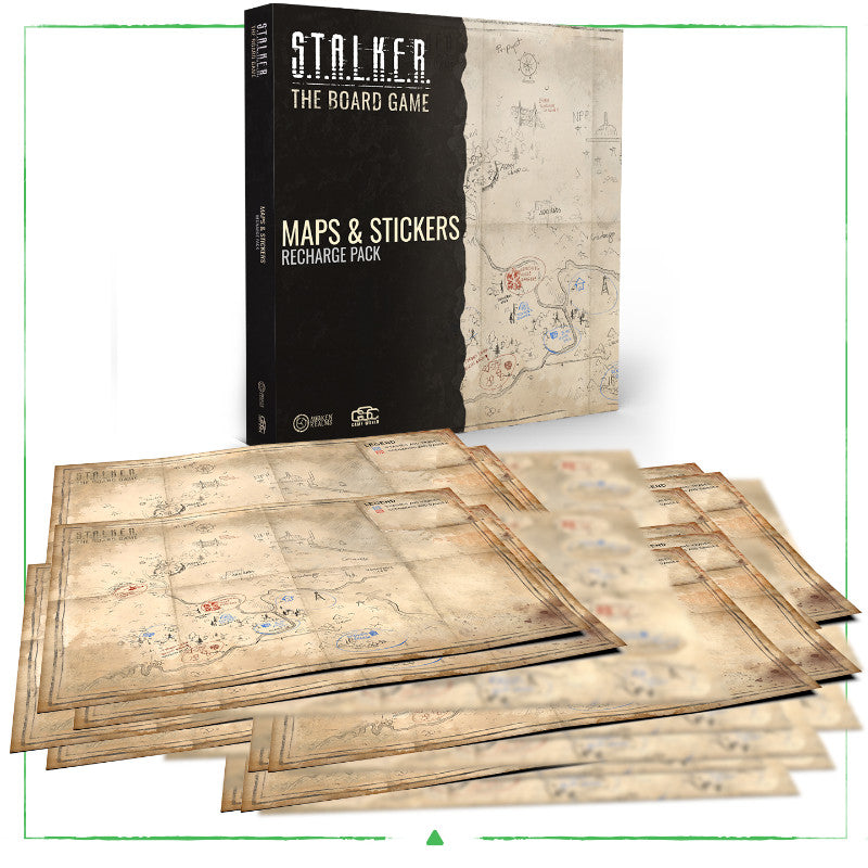 PREORDER STALKER The Board Game - Maps & Stickers Recharge Pack 2