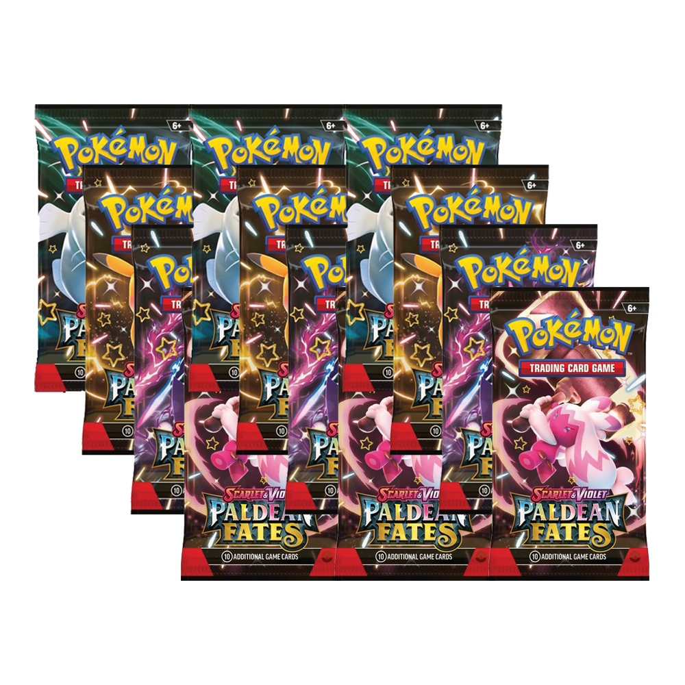 Pokemon - Scarlet & Violet - Paldean Fates - Booster Pack x12 Gamerholic Pokemon - Scarlet & Violet - Paldean Fates - Booster Pack x12 Gamerholic