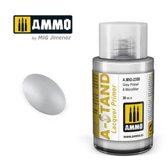 PREORDER Ammo by MIG - A-Stand - Grey Primer & Microfiller  30ml