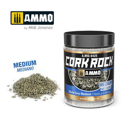 PREORDER Ammo by MIG -  Dioramas - Terraform Cork Rock - Stone Grey Medium 100ml