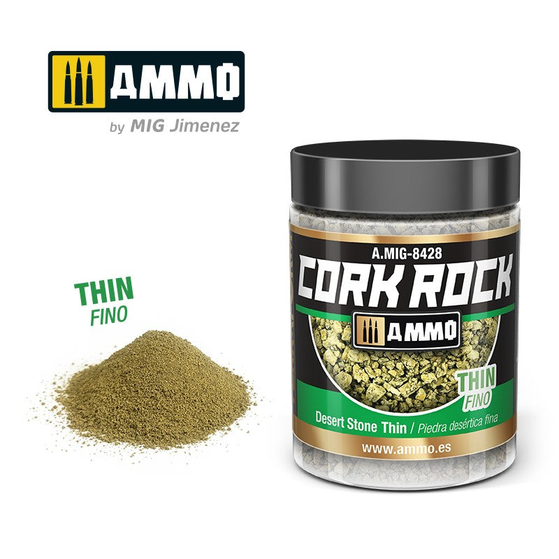 PREORDER Ammo by MIG -  Dioramas - Terraform Cork Rock - Desert Stone Thin 100ml