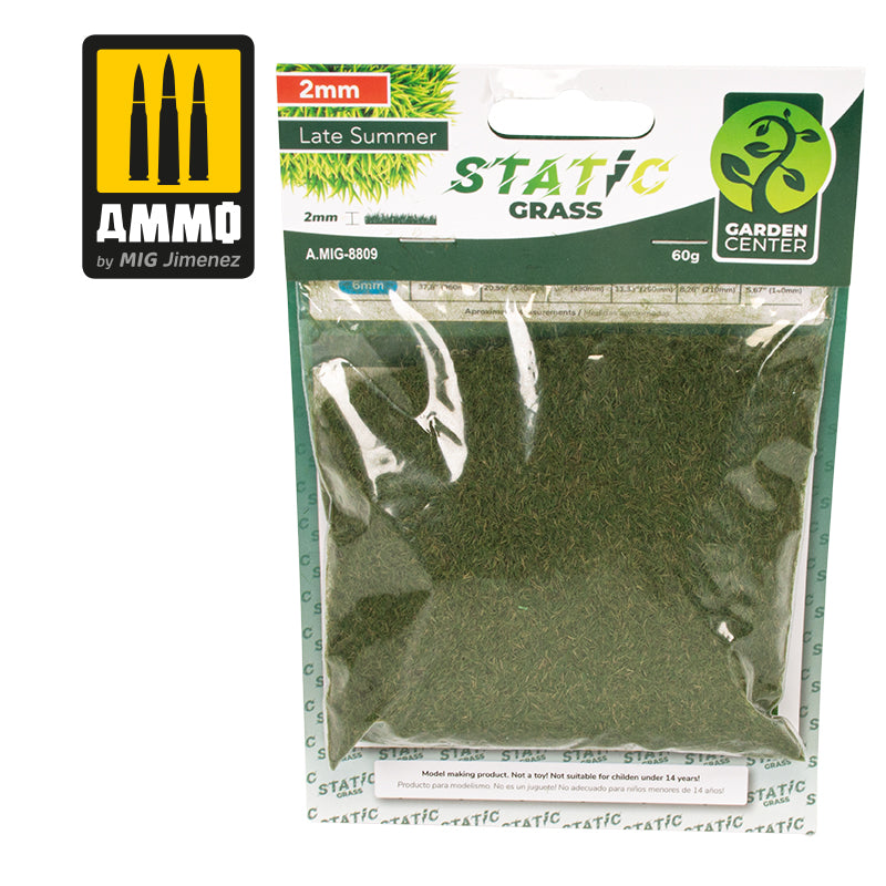 Ammo by MIG -  Dioramas - Static Grass - Late Summer 2mm