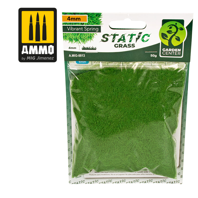 Ammo by MIG -  Dioramas - Static Grass - Vibrant Spring  4mm