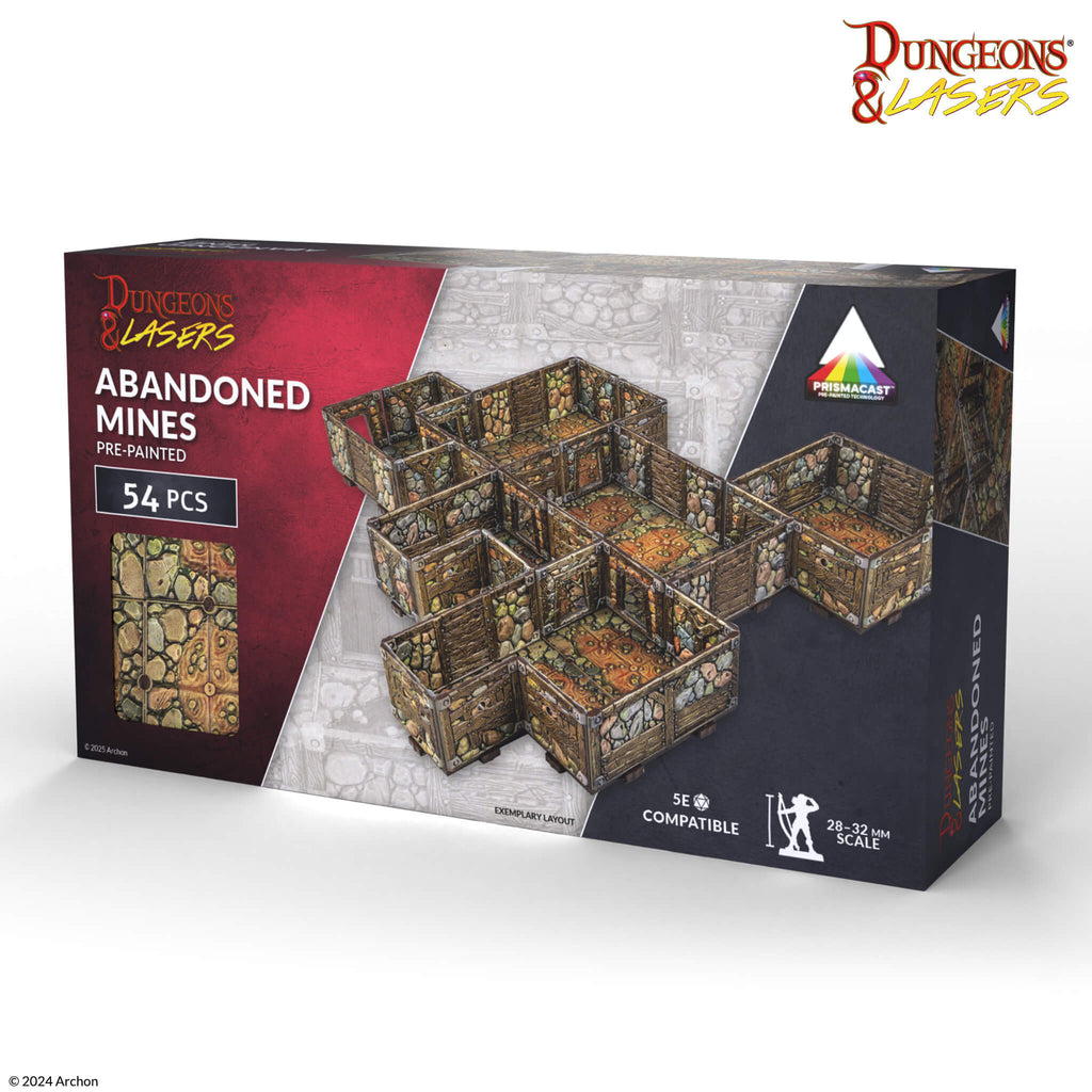 PREORDER Dungeons & Lasers: Abandoned Mines: Pre-Painted