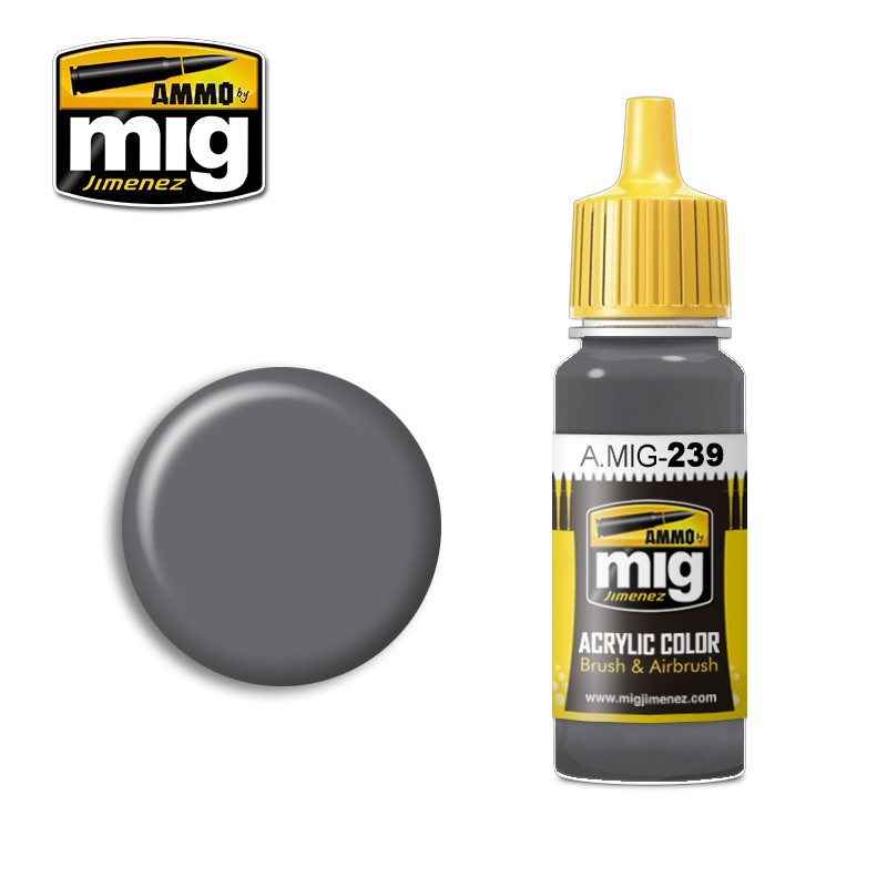 PREORDER Ammo by MIG - Acrylic Color - Fs-36122 Neutral Gray 17ml