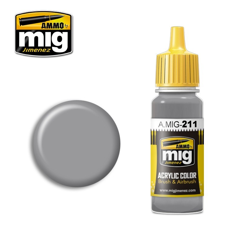 PREORDER Ammo by MIG - Acrylic Color - Fs-36270 Medium Gray 17ml