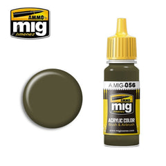 PREORDER Ammo by MIG - Acrylic Color - Green Khaki (Rlm 83) 17ml