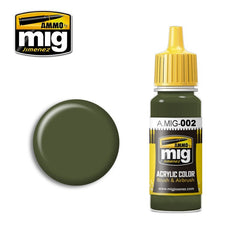 PREORDER Ammo by MIG - Acrylic Color - Ral 6003 Olivgr������n Opt. 2