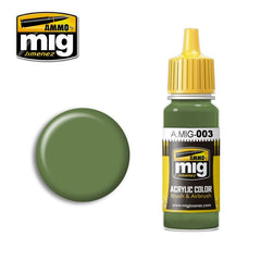 PREORDER Ammo by MIG - Acrylic Color - Ral 6011 Resedagr������n