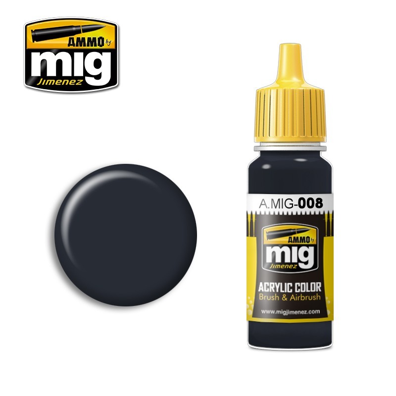 PREORDER Ammo by MIG - Acrylic Color - Ral 7021 Dunkelgrau 17ml