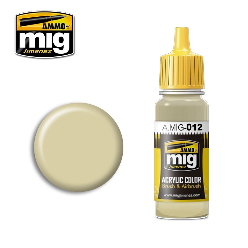 PREORDER Ammo by MIG - Acrylic Color - Ral 7028 Dunkelgelb Aus '44 Dg Iii 17ml