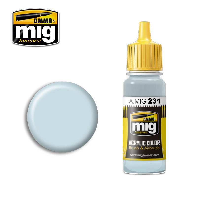 PREORDER Ammo by MIG - Acrylic Color - Rlm 65 Hellblau 17ml